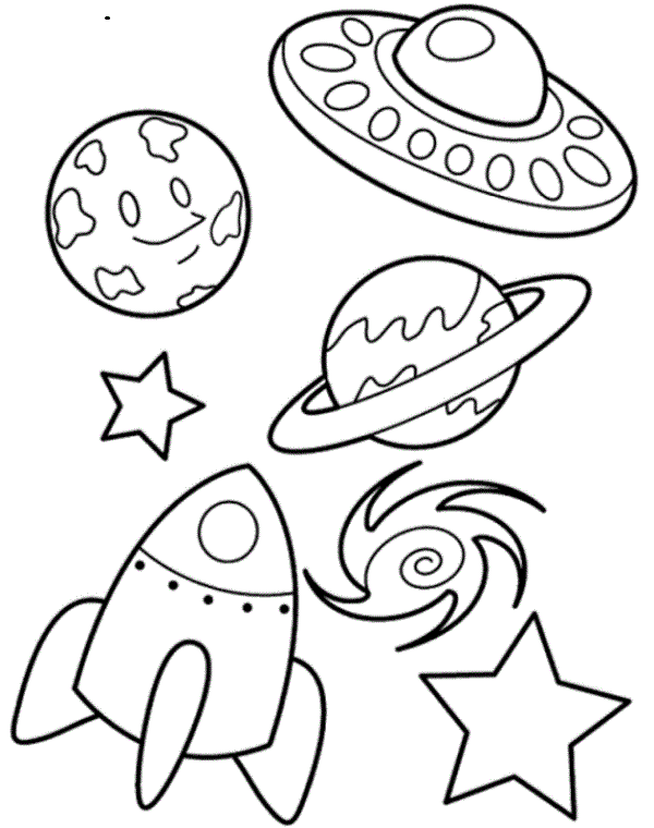 Space Coloring Pages