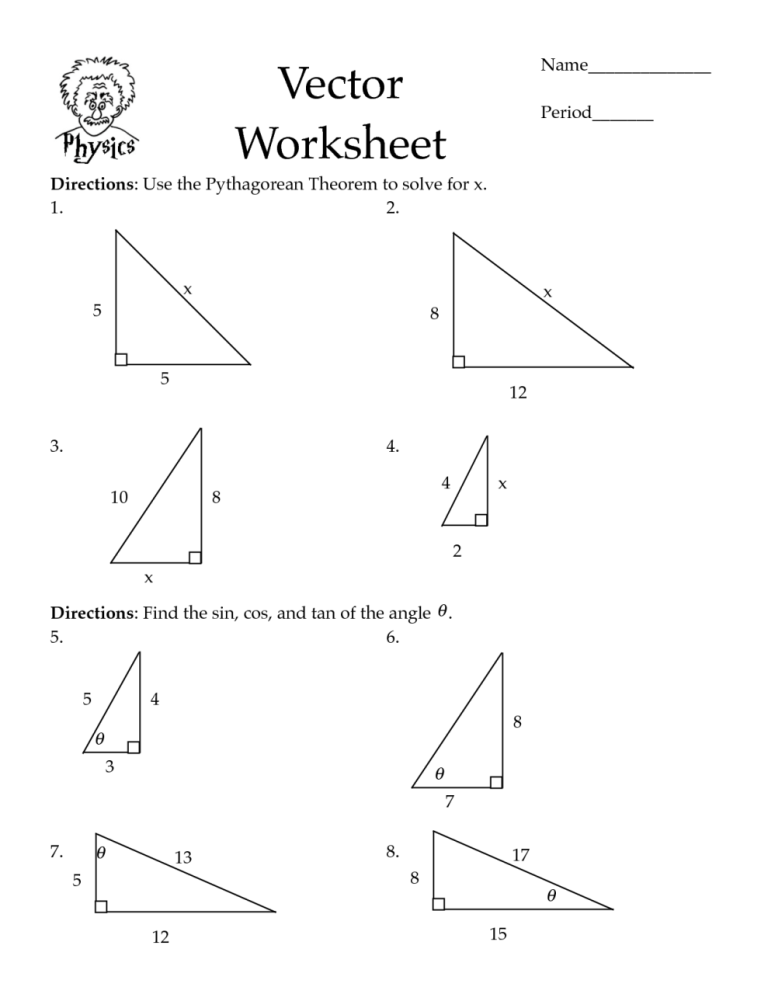 Trig Sohcahtoa Worksheet