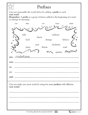 Suffixes Worksheets 3rd Grade