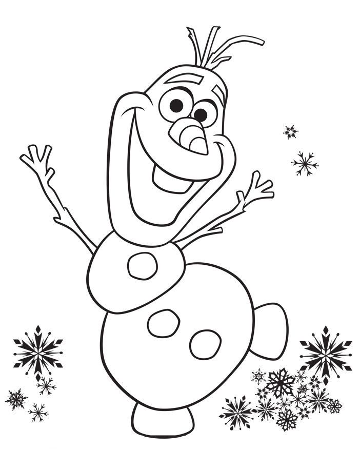 Frozen Coloring Pages Olaf