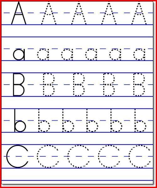 Abc Printables For Kindergarten