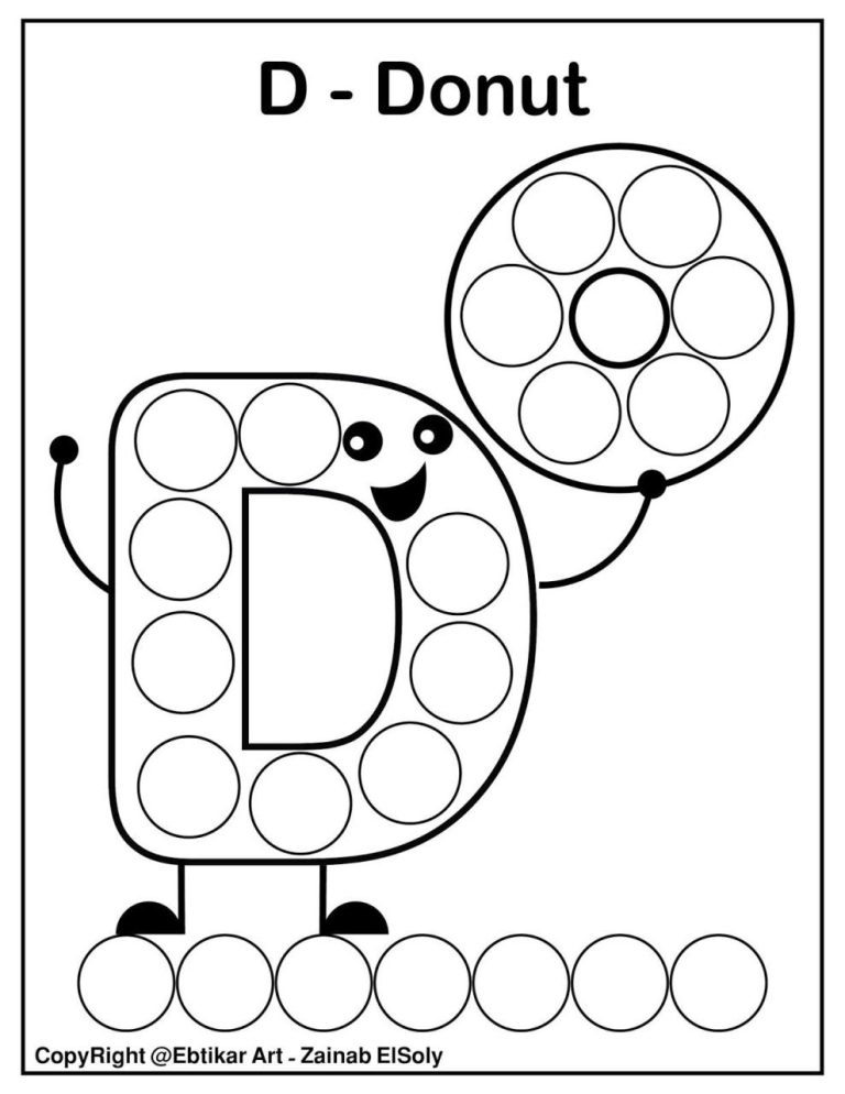 Dot Marker Printables Letters Free