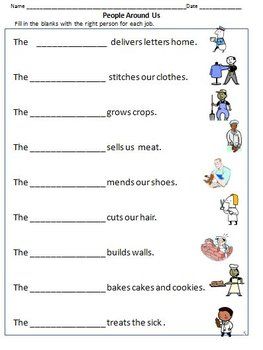 Jobs Worksheets For Grade 2