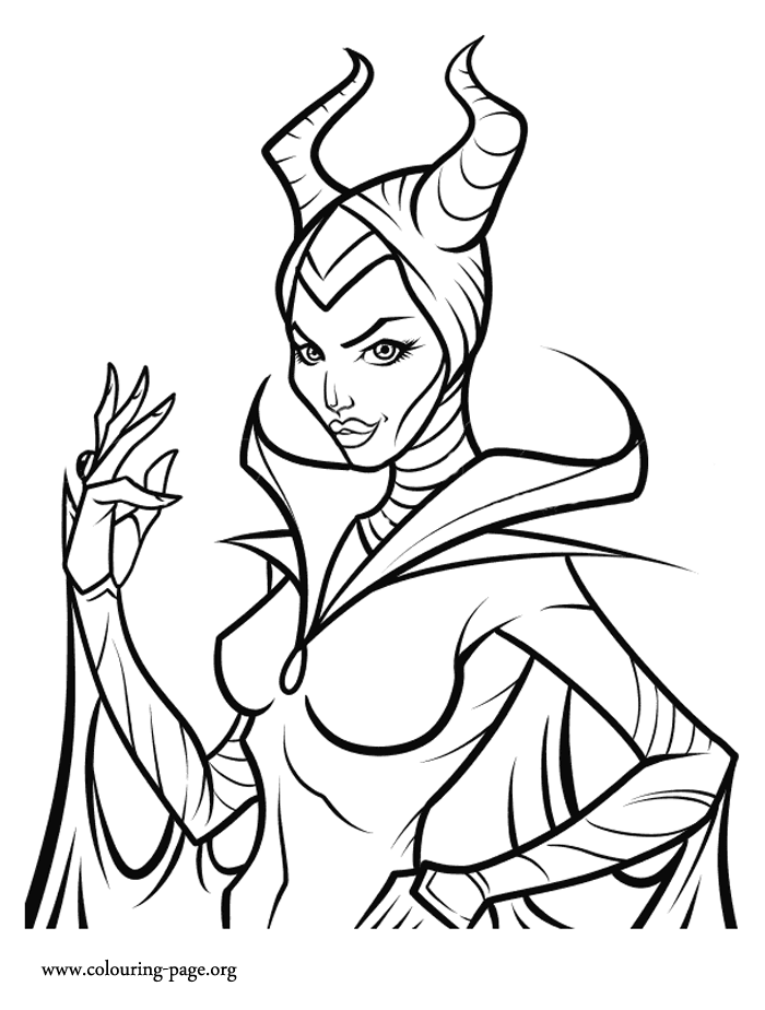 Maleficent Coloring Page