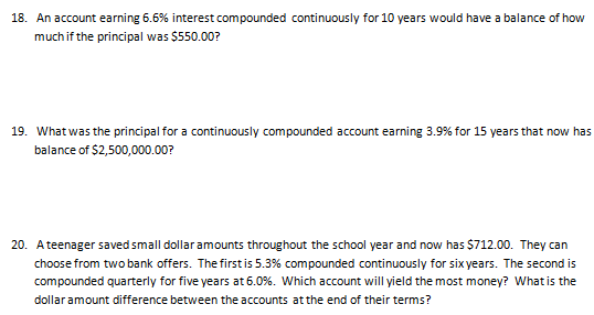 Compound Interest Worksheet With Answers