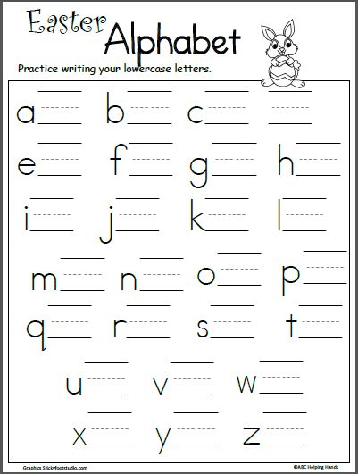 Practice Writing Letters Preschool