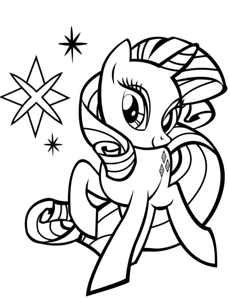 Pony Coloring Pages Pdf