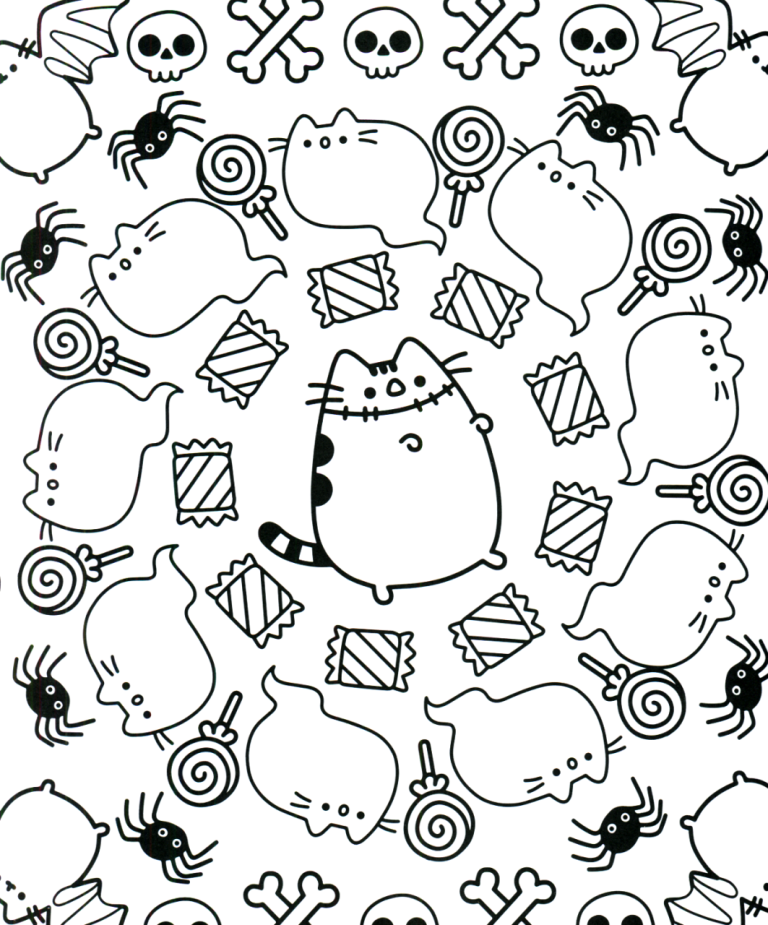 Pusheen Coloring Page