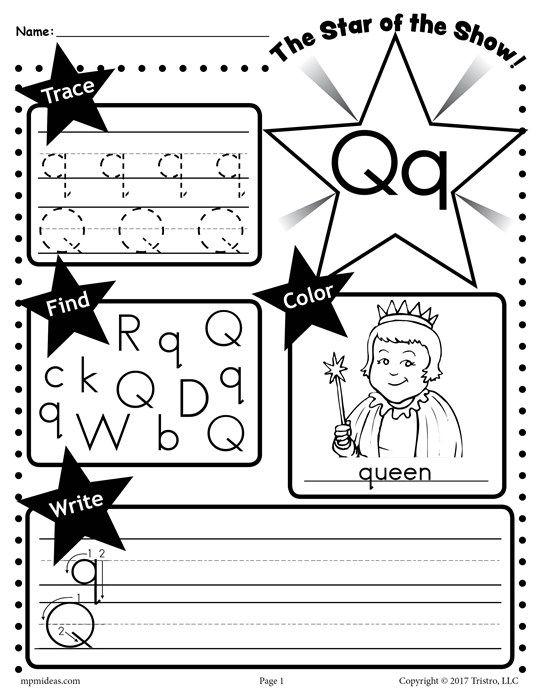 Letter Q Worksheets Free