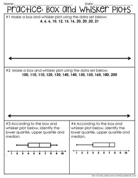 Box And Whisker Plot Worksheet 2 Answer Key