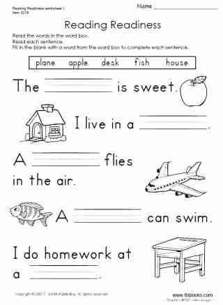 Free Printable English Worksheets For 1st Grade