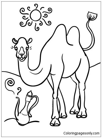 Camel Coloring Page