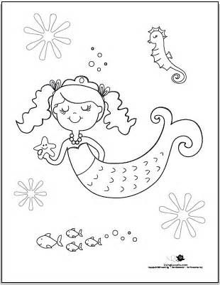 Mermaid Coloring Pages