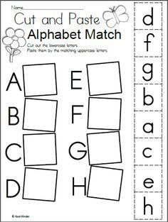 Kindergarten Alphabet Worksheets Printable