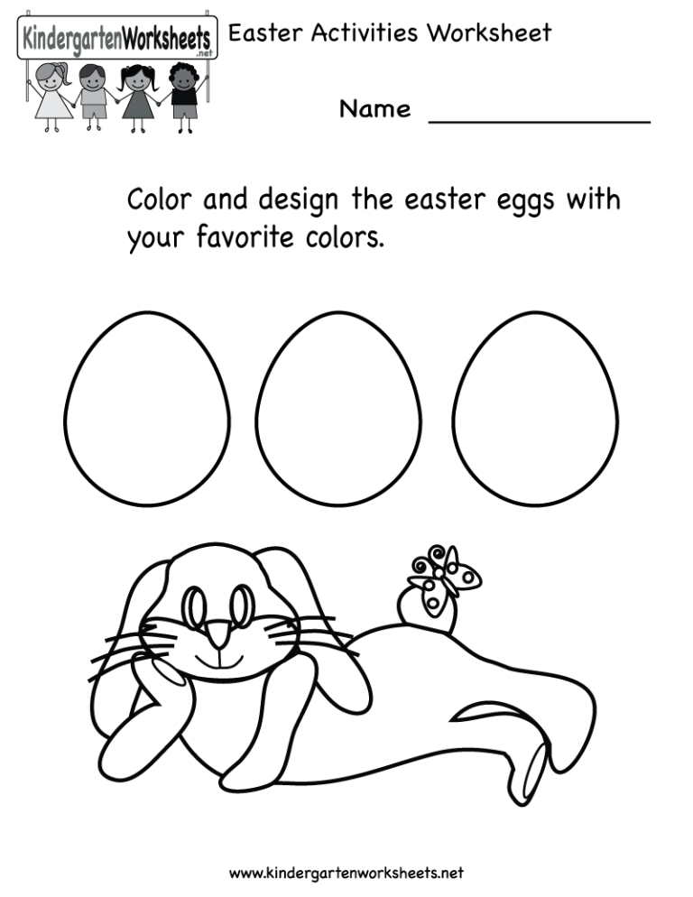 Kindergarten Activity Sheets Printable