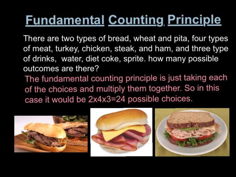 Fundamental Counting Principle Worksheet Answers