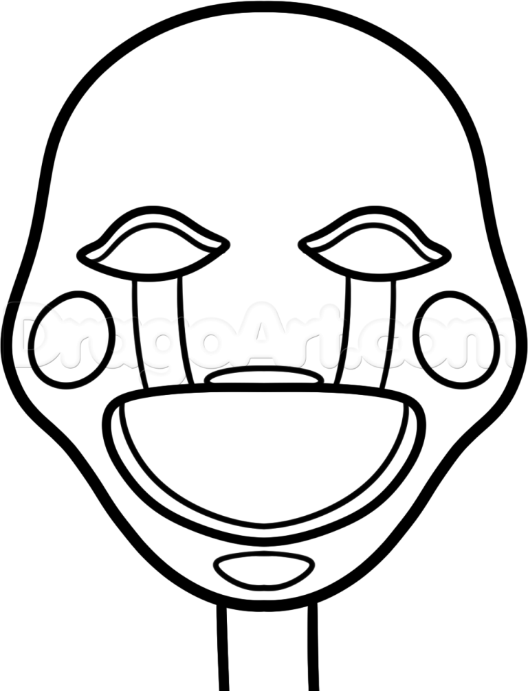 Fnaf Coloring Pages Easy