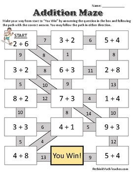 Maze Worksheets For 4th Grade