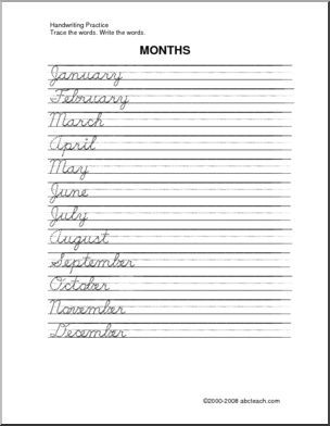 Cursive Practice Sheets For 4th Grade