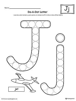 Letter J Worksheets For Toddlers