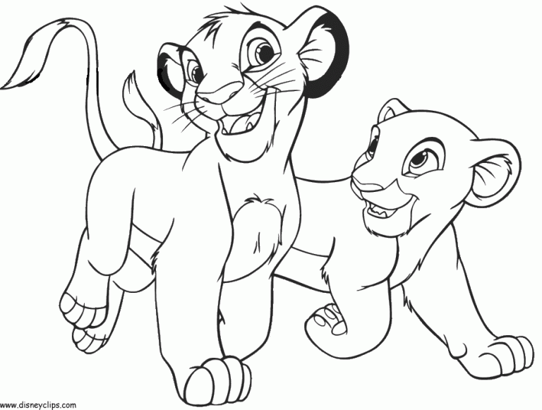 Lion King Coloring Pages For Kids