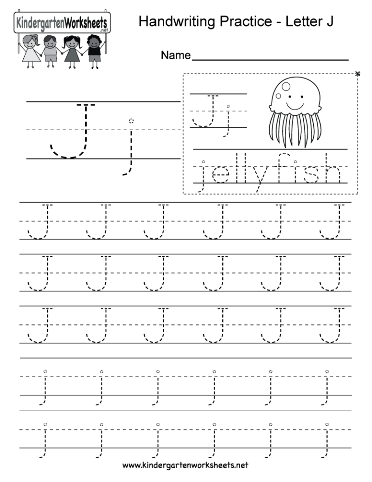 Letter J Worksheets For Grade 1