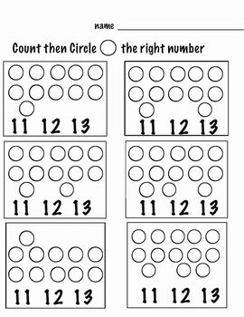 Counting Worksheets 1-20