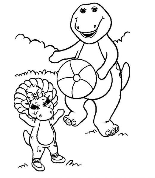 Barney Coloring Pages