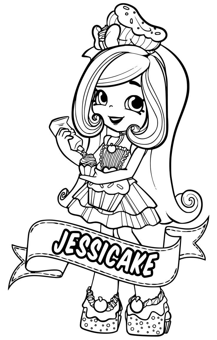 Shopkins Coloring Pages For Girls