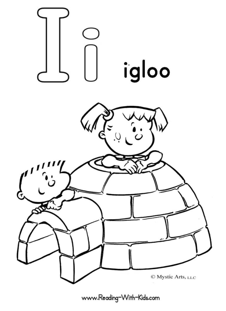 Igloo Coloring Page