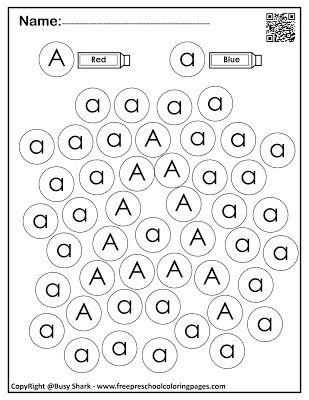 Dot Marker Printables Letter A