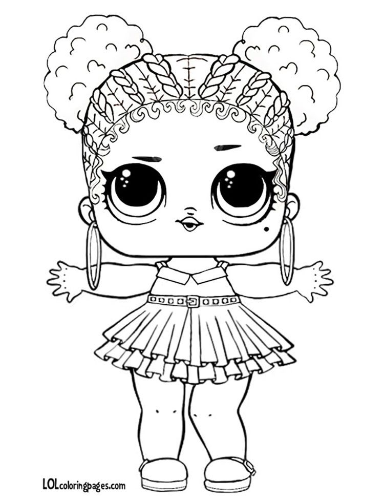 Baby Doll Coloring Page