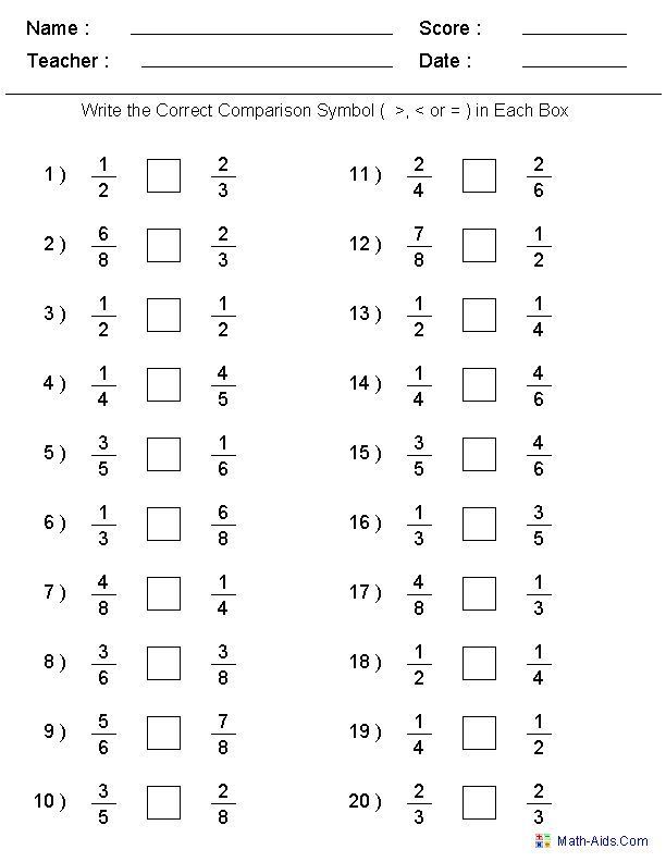 Printable 6th Grade Math Worksheets Pdf