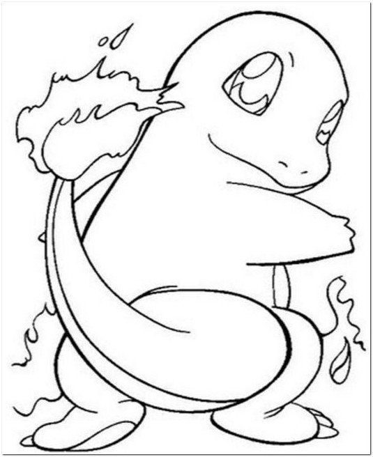 Charmander Coloring Page