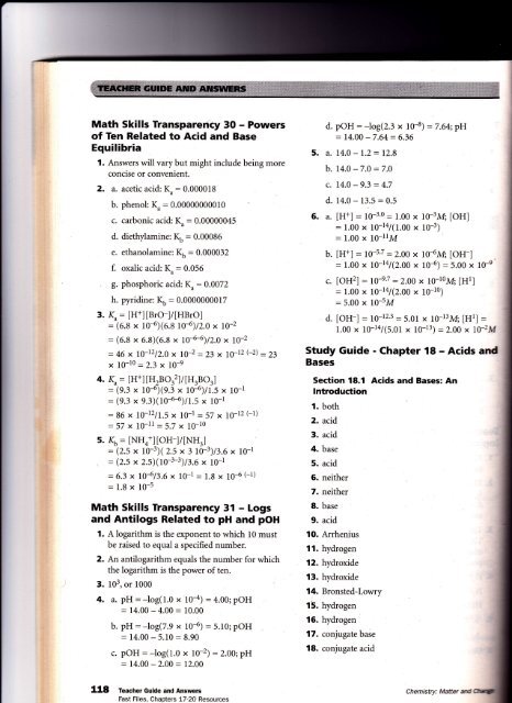 Teaching Transparency Worksheet Answers Chapter 9