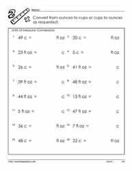 Conversion Worksheets 9th Grade