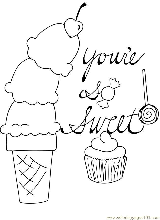 Ice Cream Coloring Pages