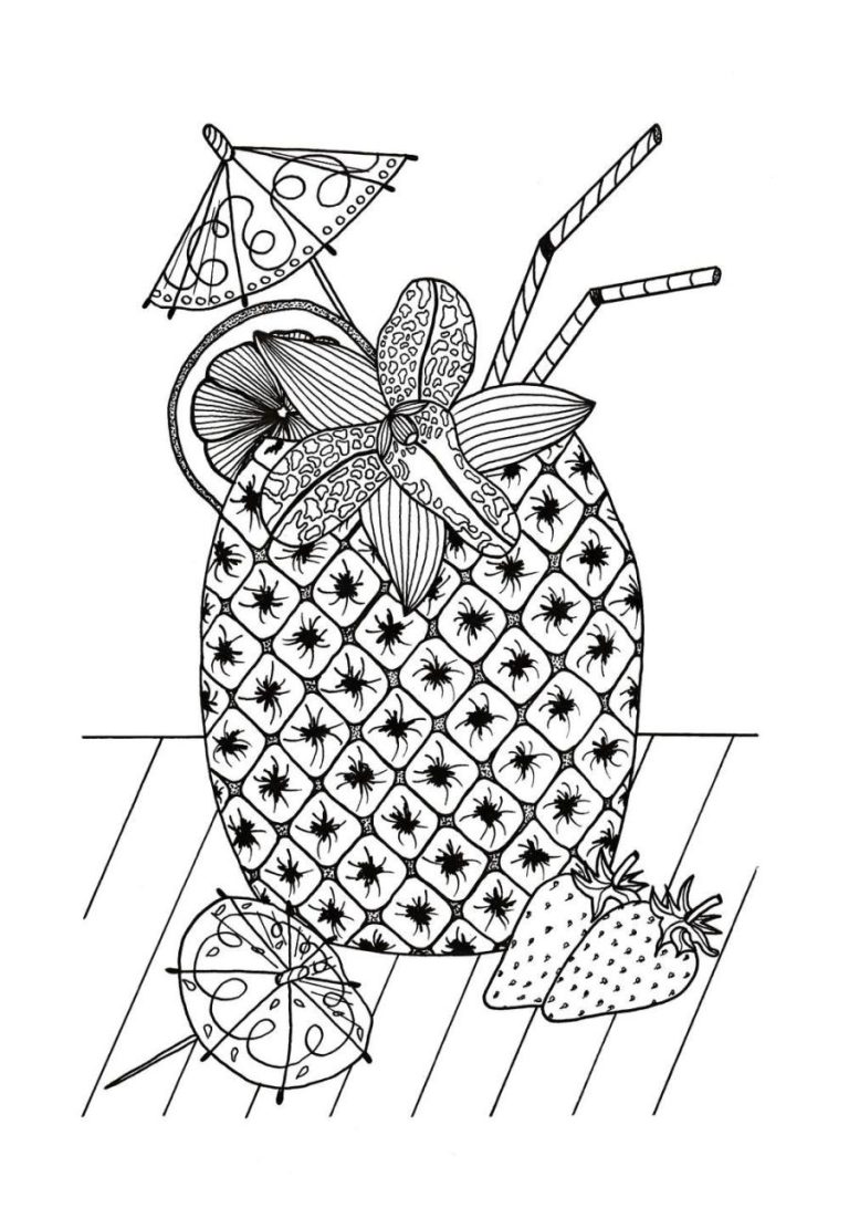 Summer Coloring Pages For Adults