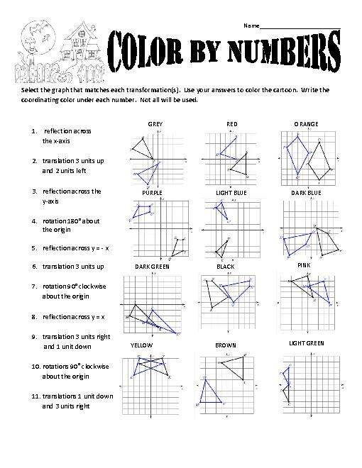 Transformations Worksheet