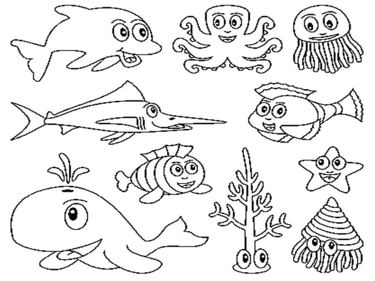 Sea Coloring Pages