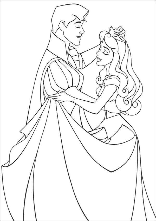 Princess Aurora Coloring Page