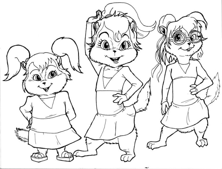 Alvin And The Chipmunks Coloring Pages