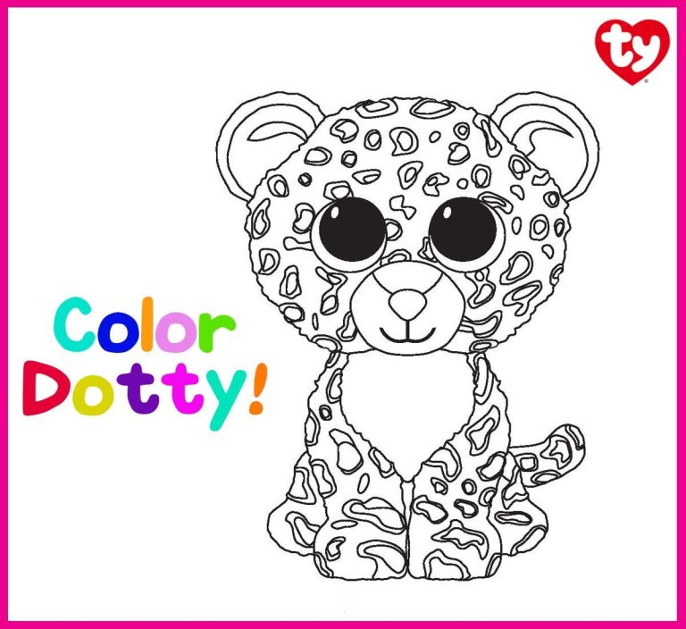 Beanie Boo Colouring Pages