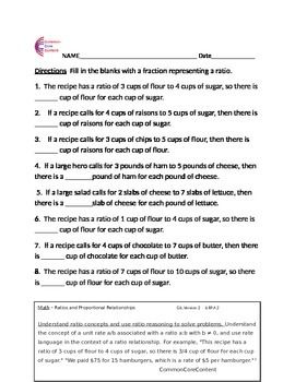 Proportion Word Problems Worksheet With Answers Pdf