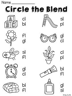 Blends Worksheets