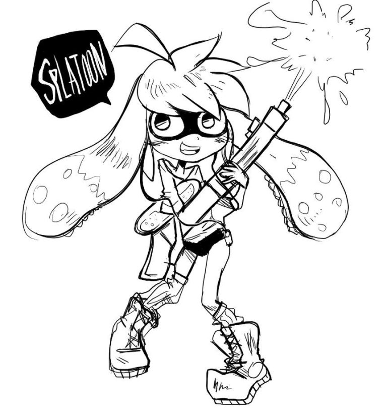 Splatoon Coloring Pages