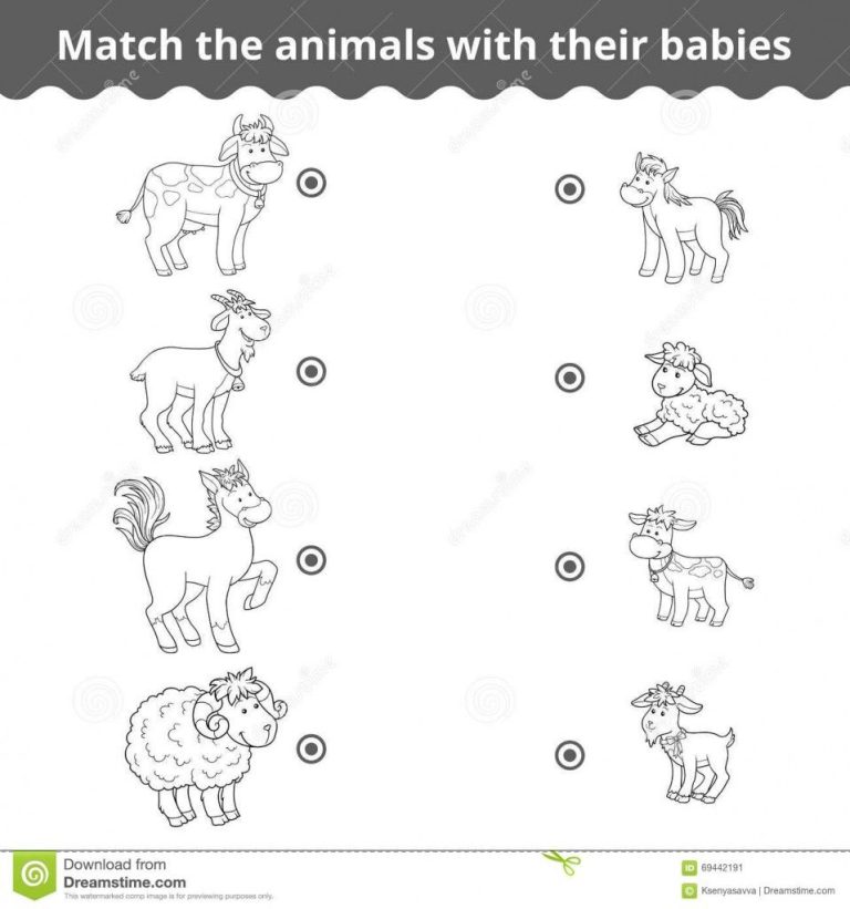 Farm Animals Worksheet For Kindergarten Pdf