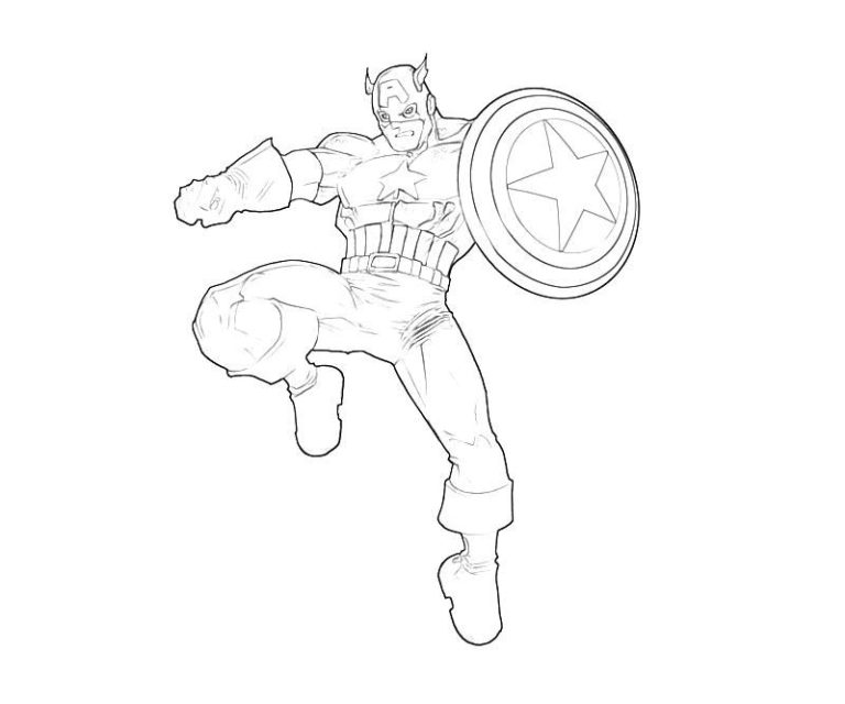 Captain America Coloring