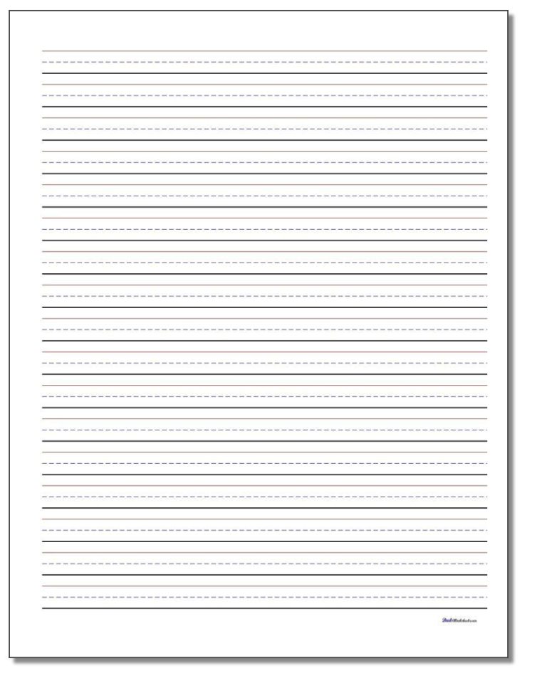 Printable Handwriting Worksheets Blank