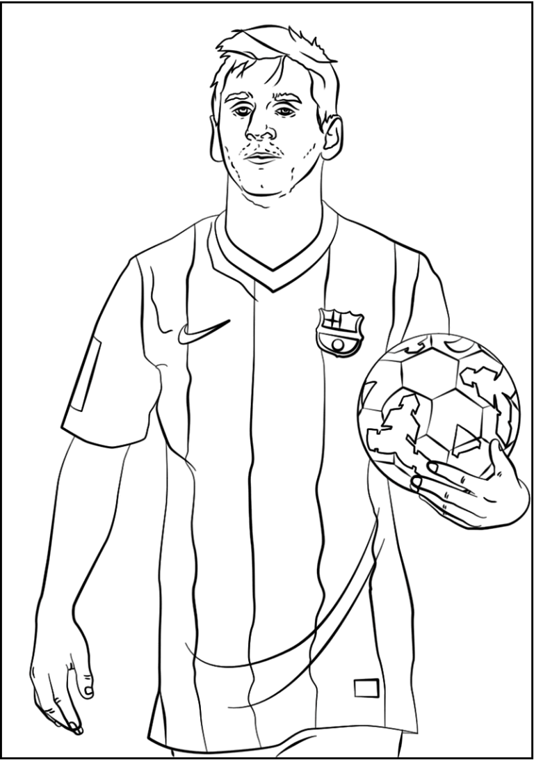 Messi Coloring Pages